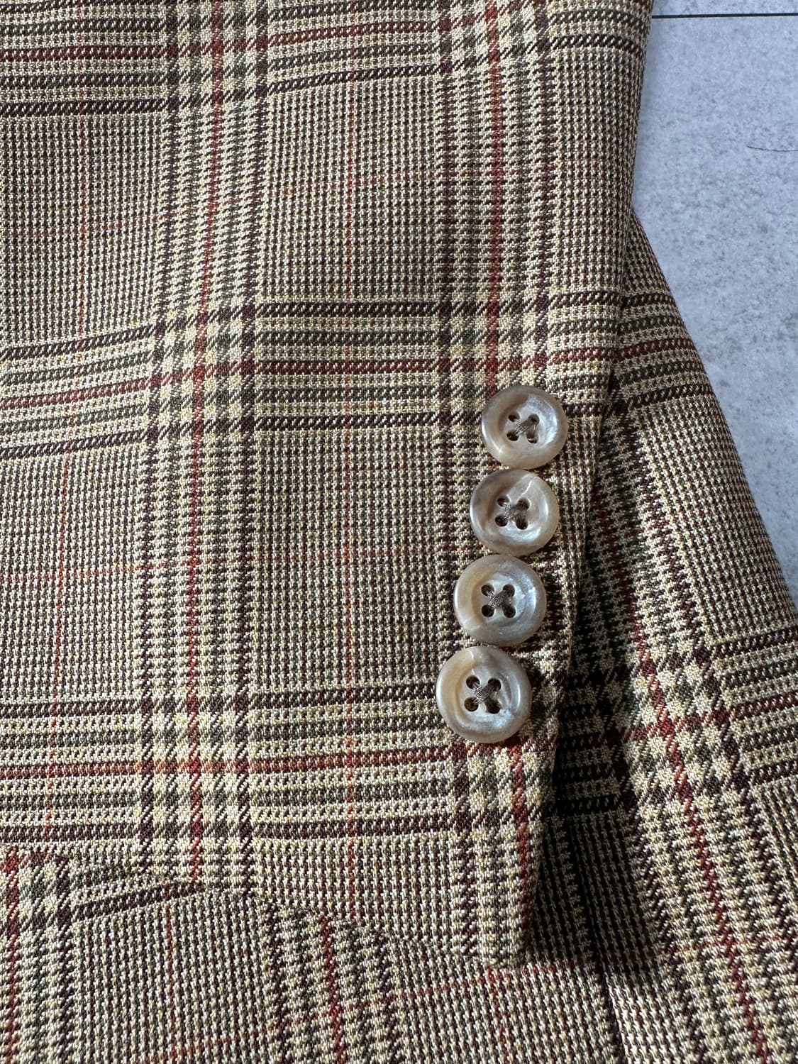 (미사용)90s 버버리 런던 빈티지 체크 블레이저 체크 자켓  상품이미지5