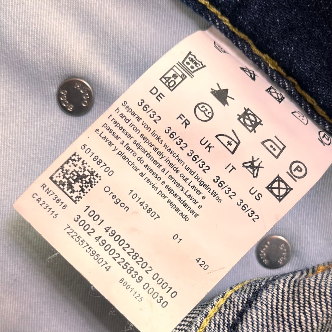 보스 데님팬츠 SIZE 36/32 상품이미지6