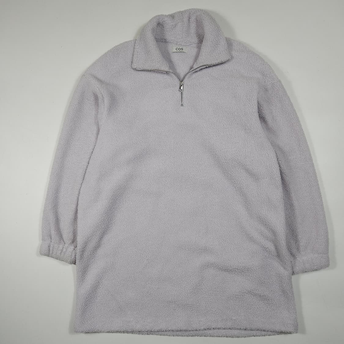 COS 코스 반집업 롱 후리스 상품이미지1