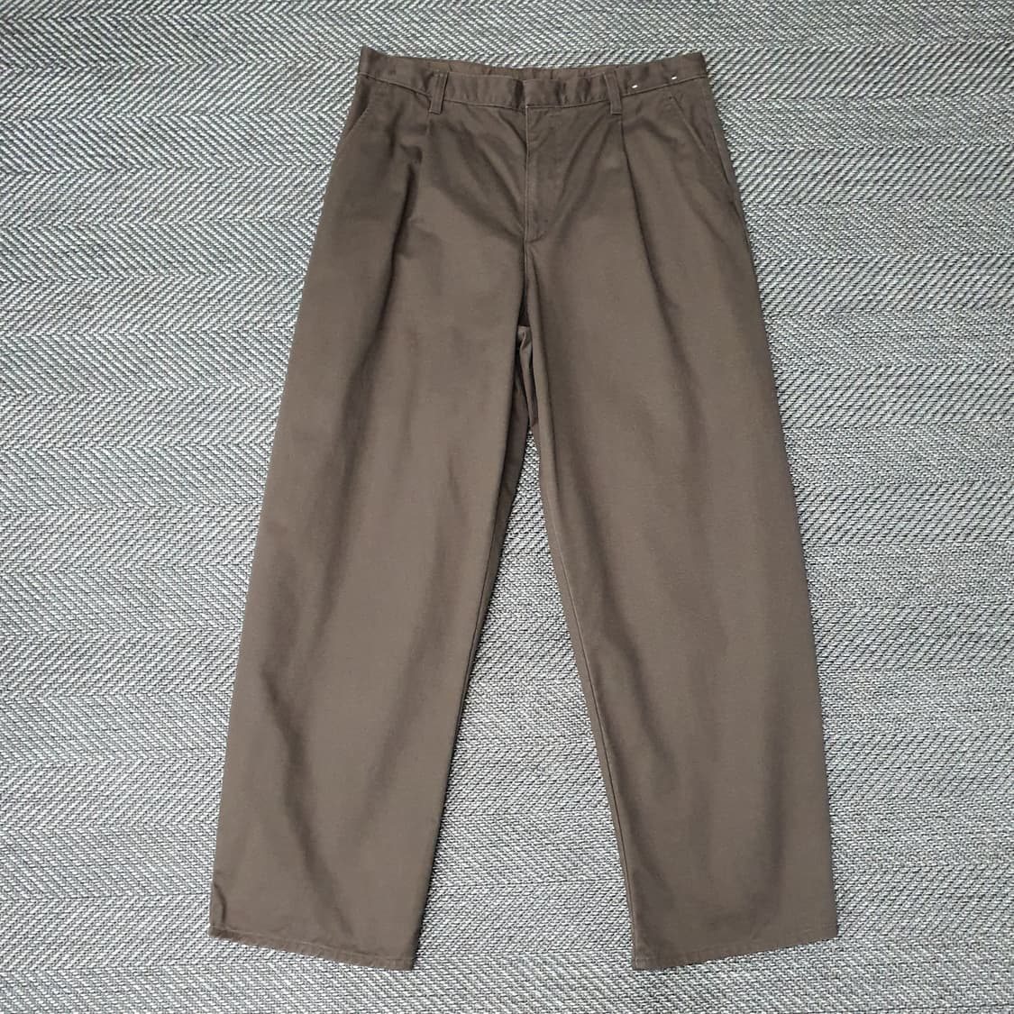 유니클로 와이드 면바지 남자34 상품이미지1