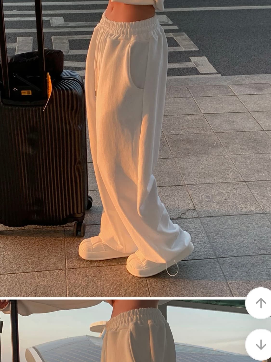 모디무드 화이트 트레이닝 셋업 상품이미지4