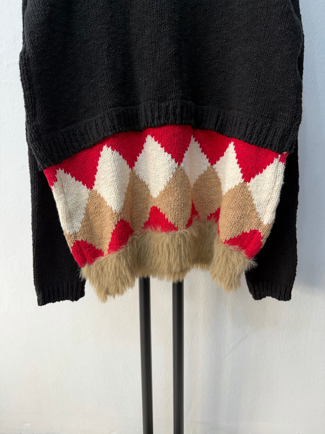 정품) 앤더슨벨 아가일 니트 스웨터 L 상품이미지6