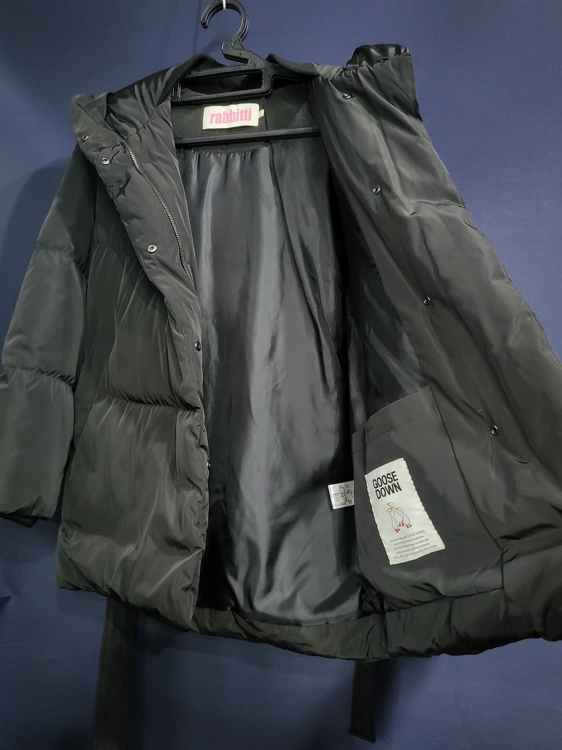 구스다운 벨티드 패딩 상품이미지6