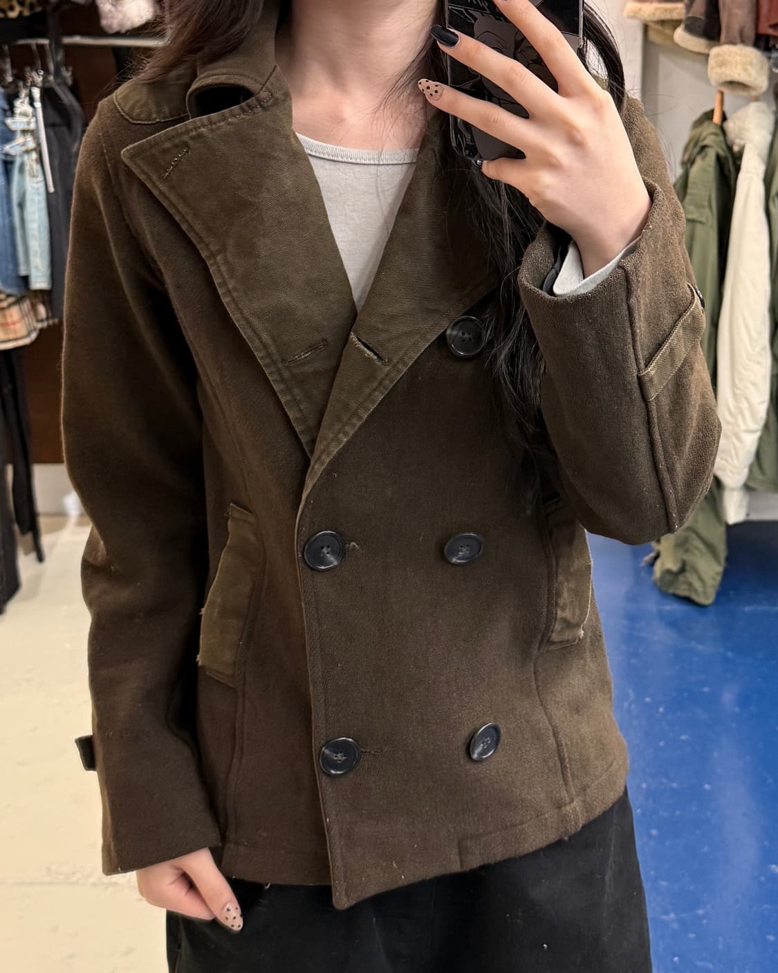 1990s Stussy 스투시 USA 피코트 자켓 상품이미지1