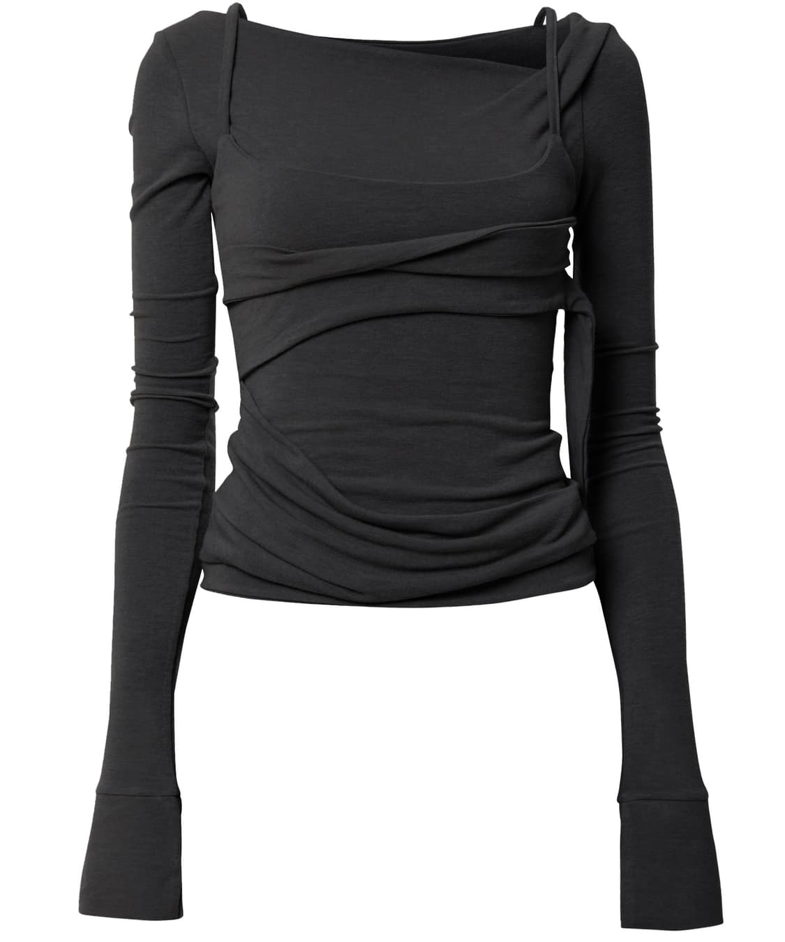 플레어업 레이어드 롱슬리브 블랙 상품이미지3