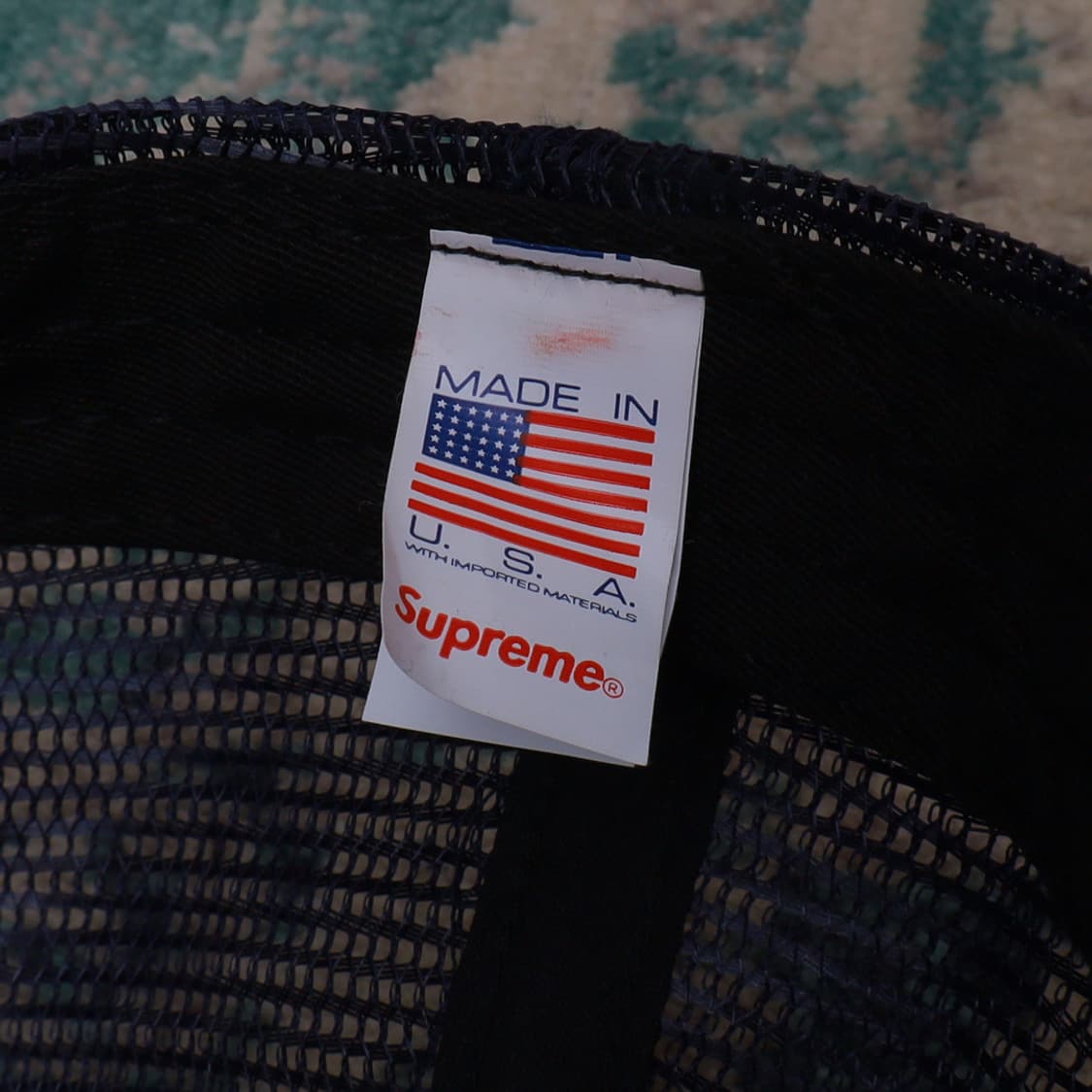 Supreme 슈프림 22FW 핀업 5패널 메쉬 백 메쉬캡 모자 네이비 상품이미지3