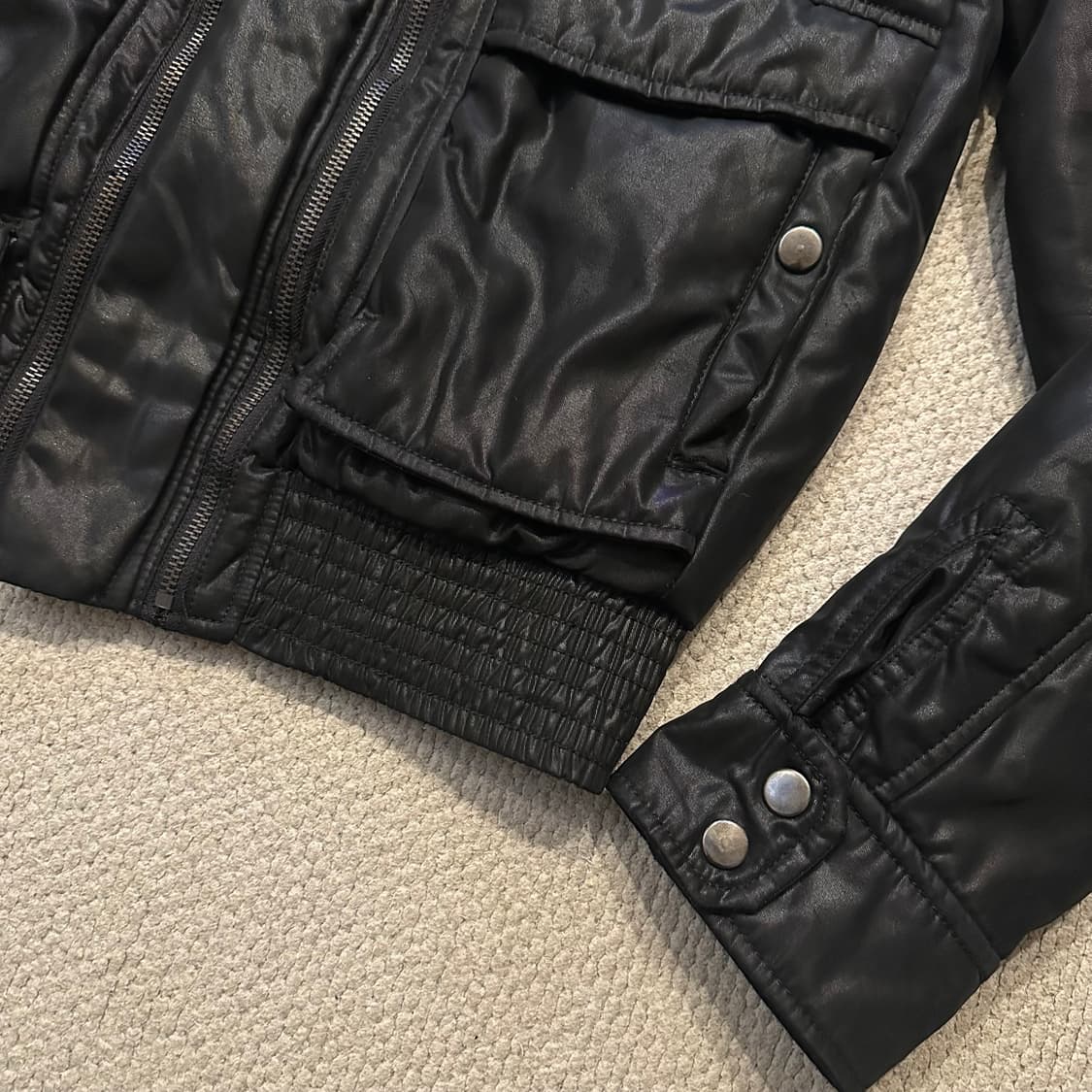 닐바렛 Neil Barrett 멀티 지퍼 글로시 자켓 상품이미지6