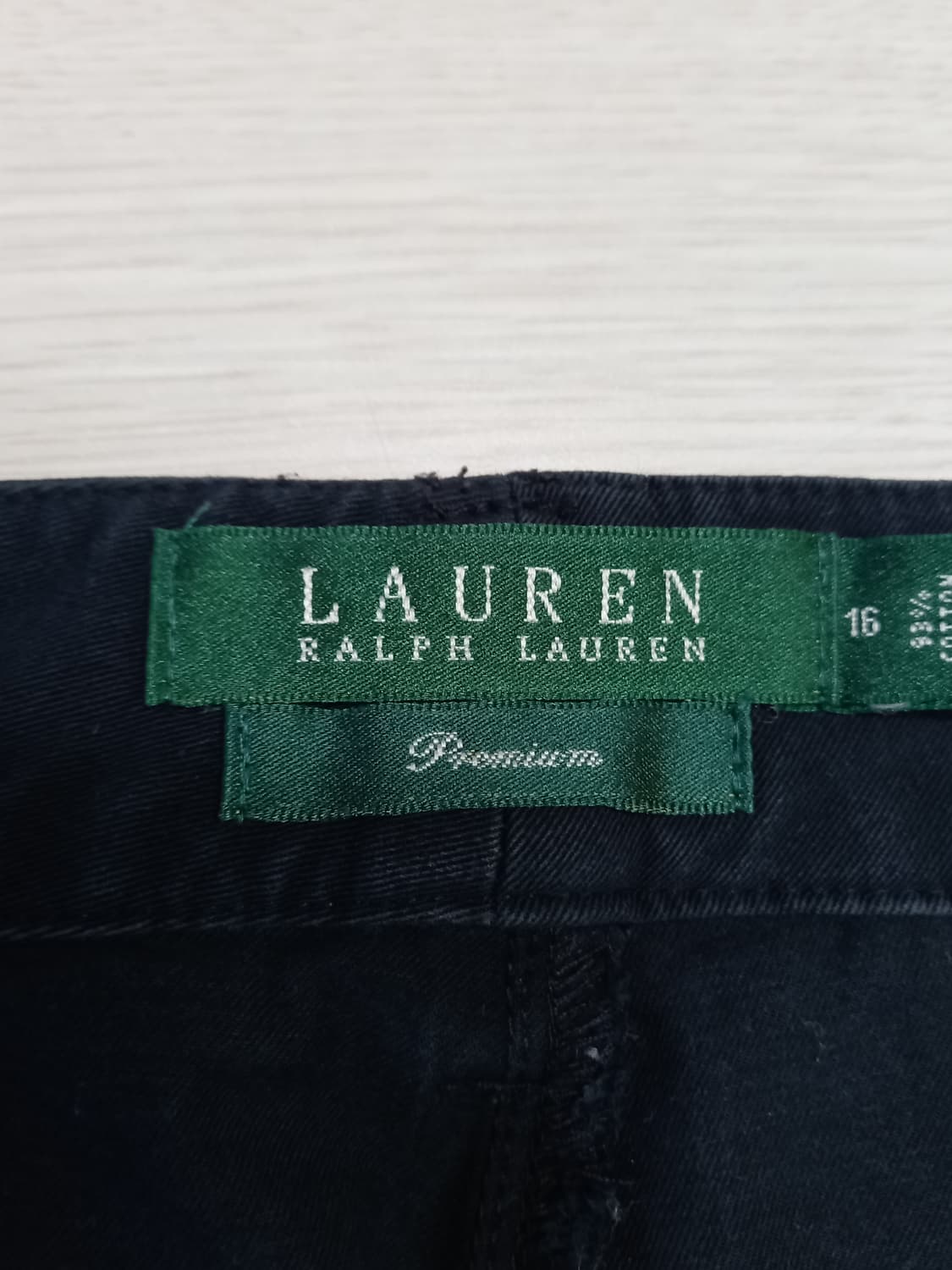 38 RALPH LAUREN 봄여름용 스판 슬림일자 치노 블랙38-160 상품이미지7