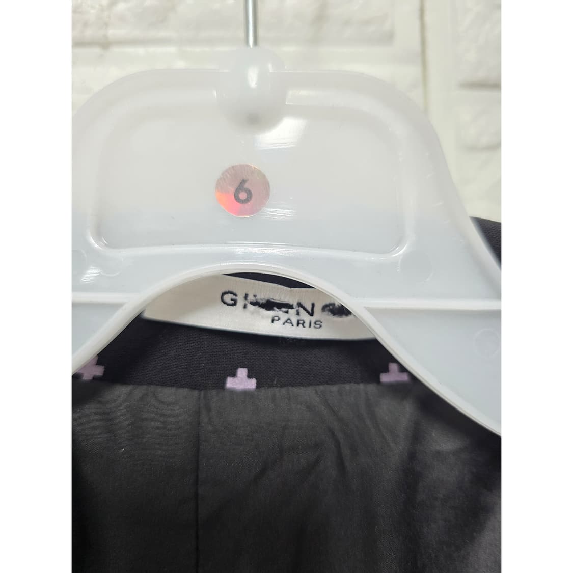 택포) Givenchy 지방시 블랙 도트 블레이저 M 상품이미지2