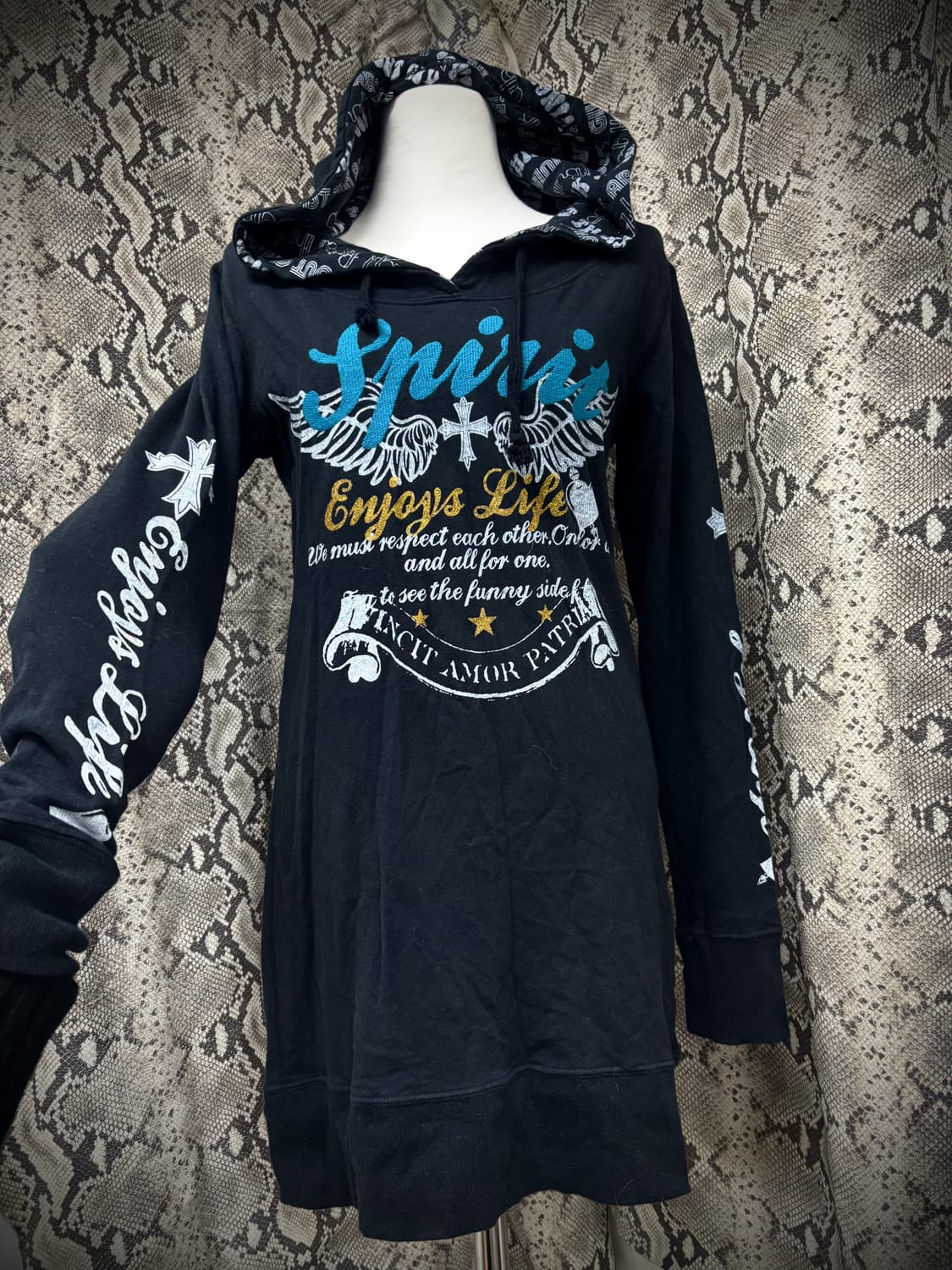 [00‘s] Wings&Cross Print Hoodie Sleeve 상품이미지6