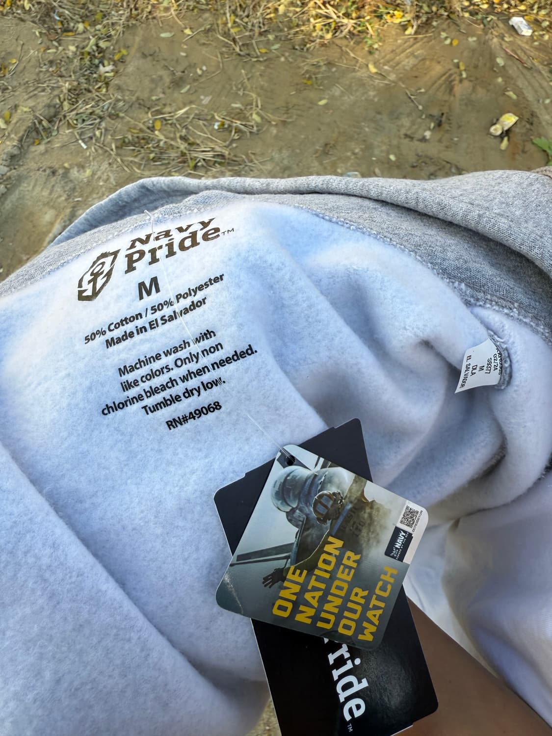 데드스탁 Us Military Navy Pride 네이비 스웻 후드집업 상품이미지5