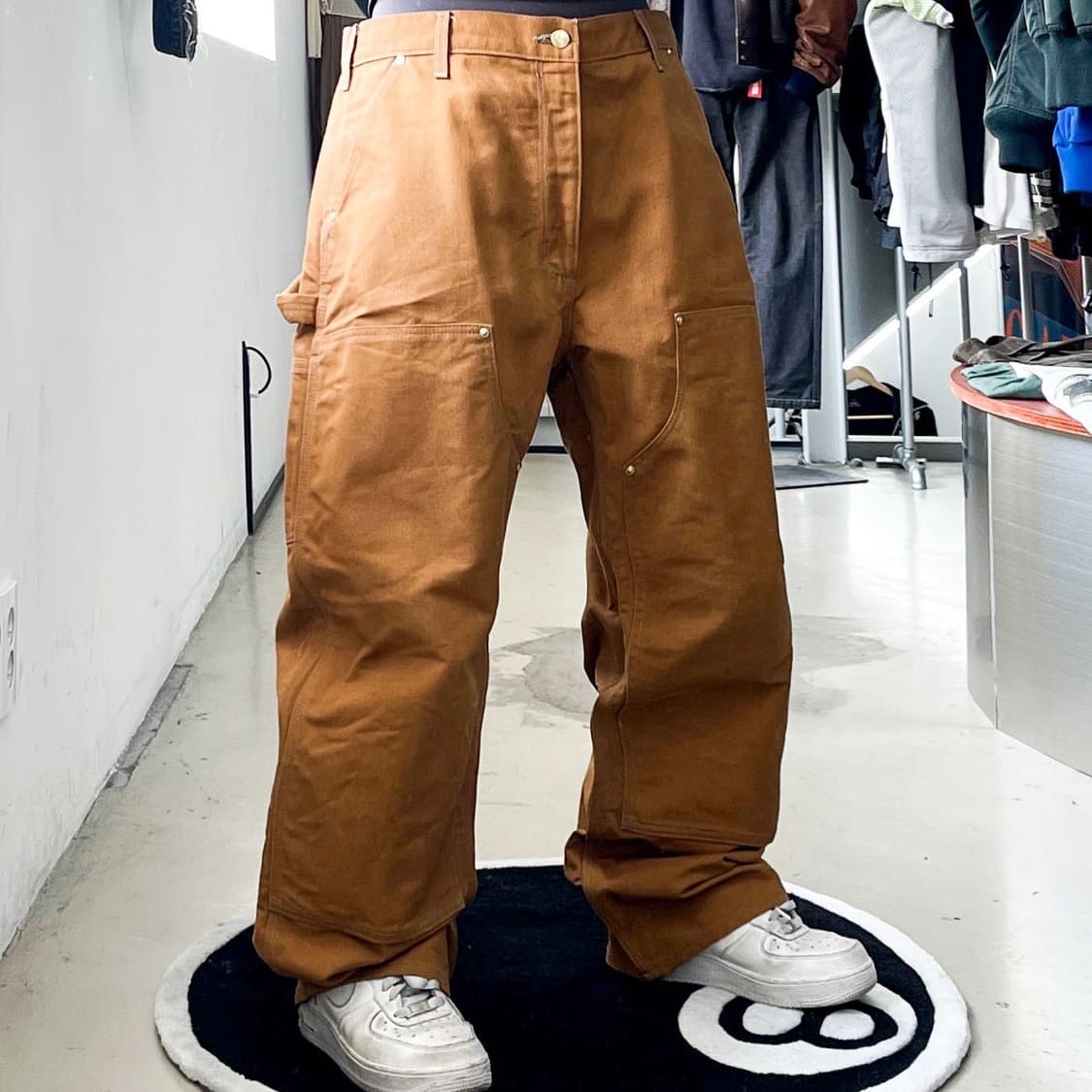 칼하트 해밀턴 브라운 더블 니 워크 카펜터 팬츠 상품이미지2