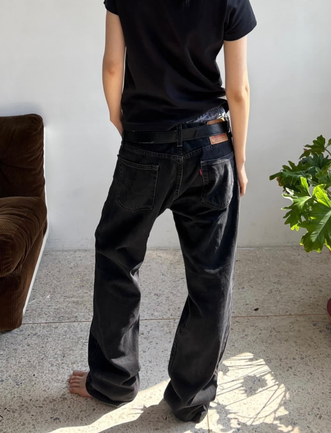 빈티지 리바이스 505 흑청 상품이미지5