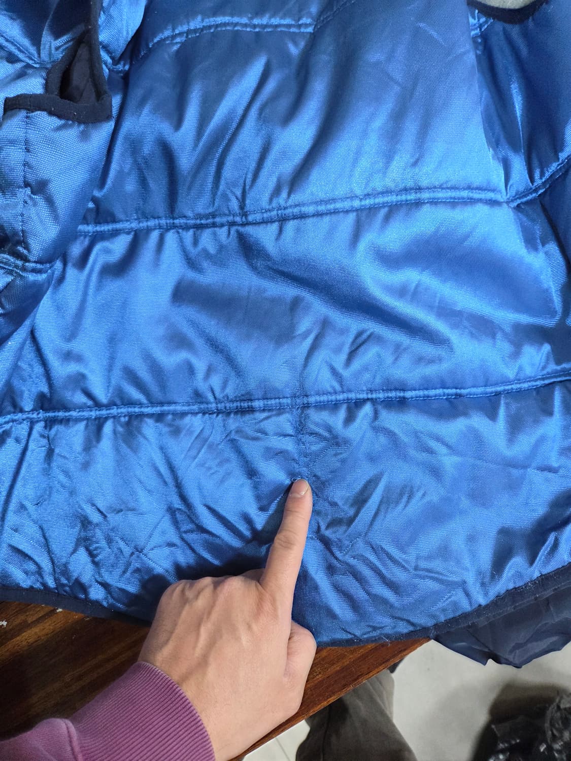 나이키 올드스쿨 빈티지 퀄팅조끼 분리형 후드 자켓 xl 상품이미지9