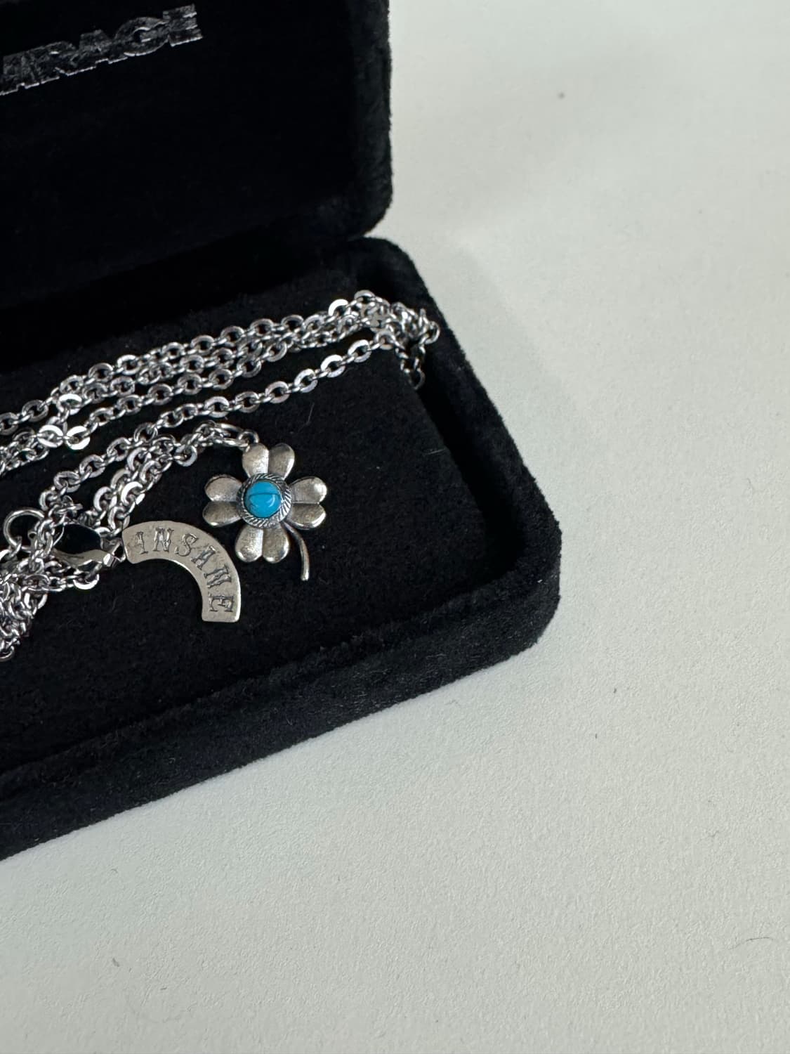 [새상품] 인세인개러지 터키석 실버 목걸이 상품이미지1