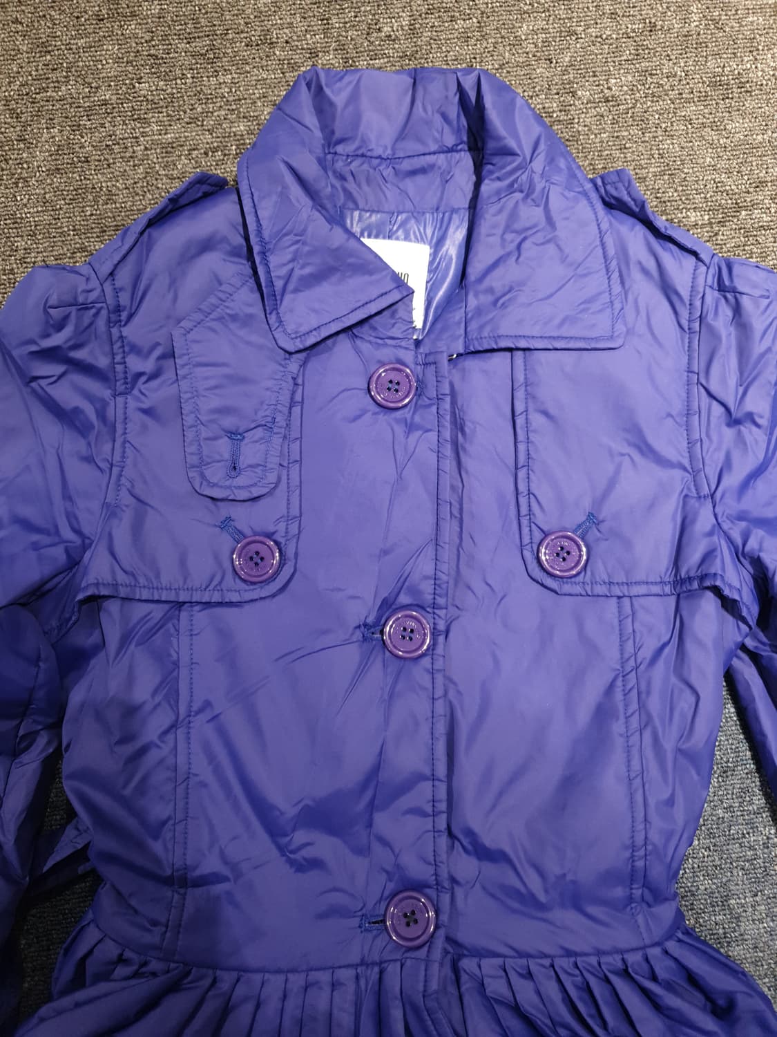 모스키노 퍼플 플레어 패딩코트 상품이미지4