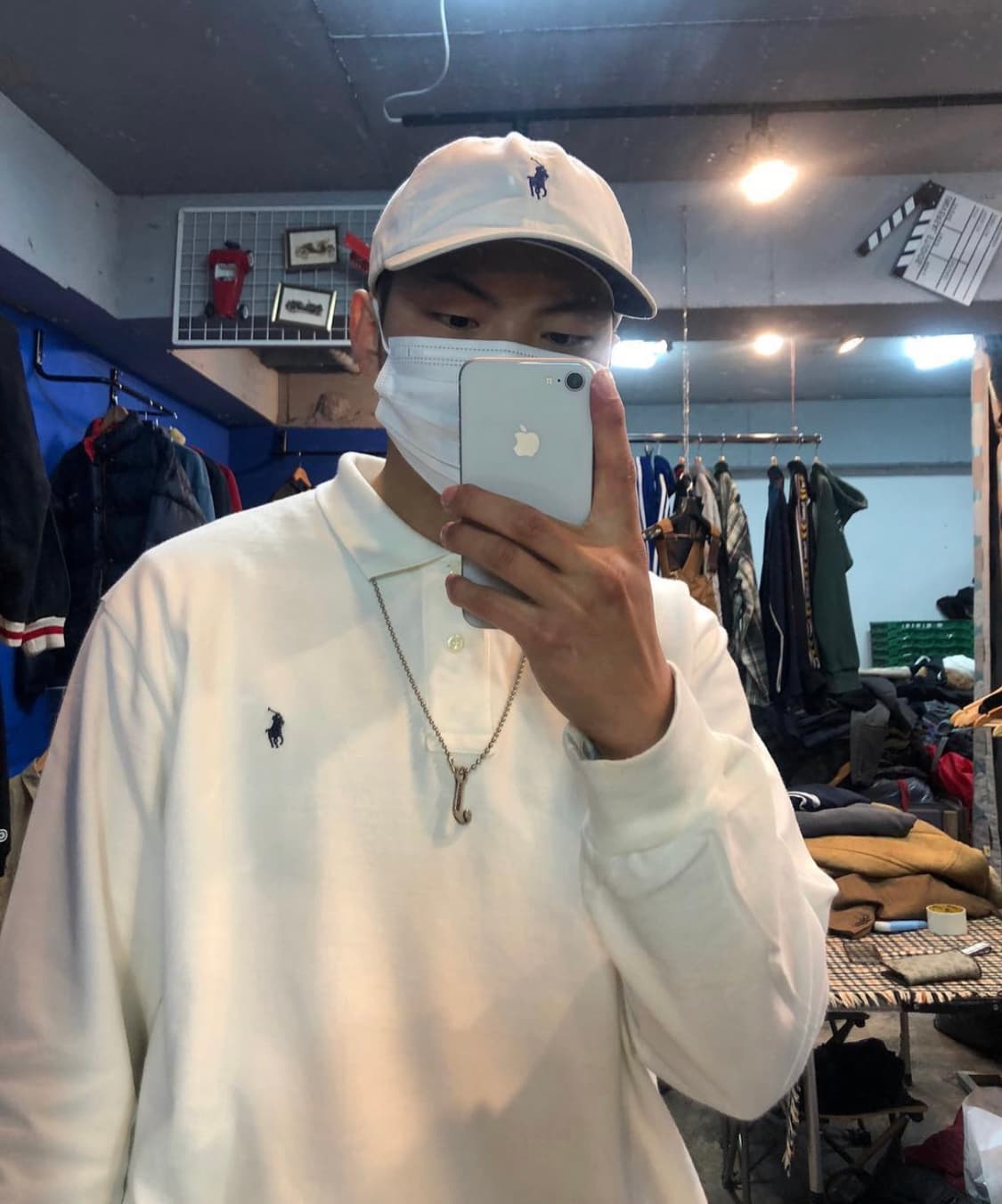 폴로 화이트 볼캡 상품이미지1