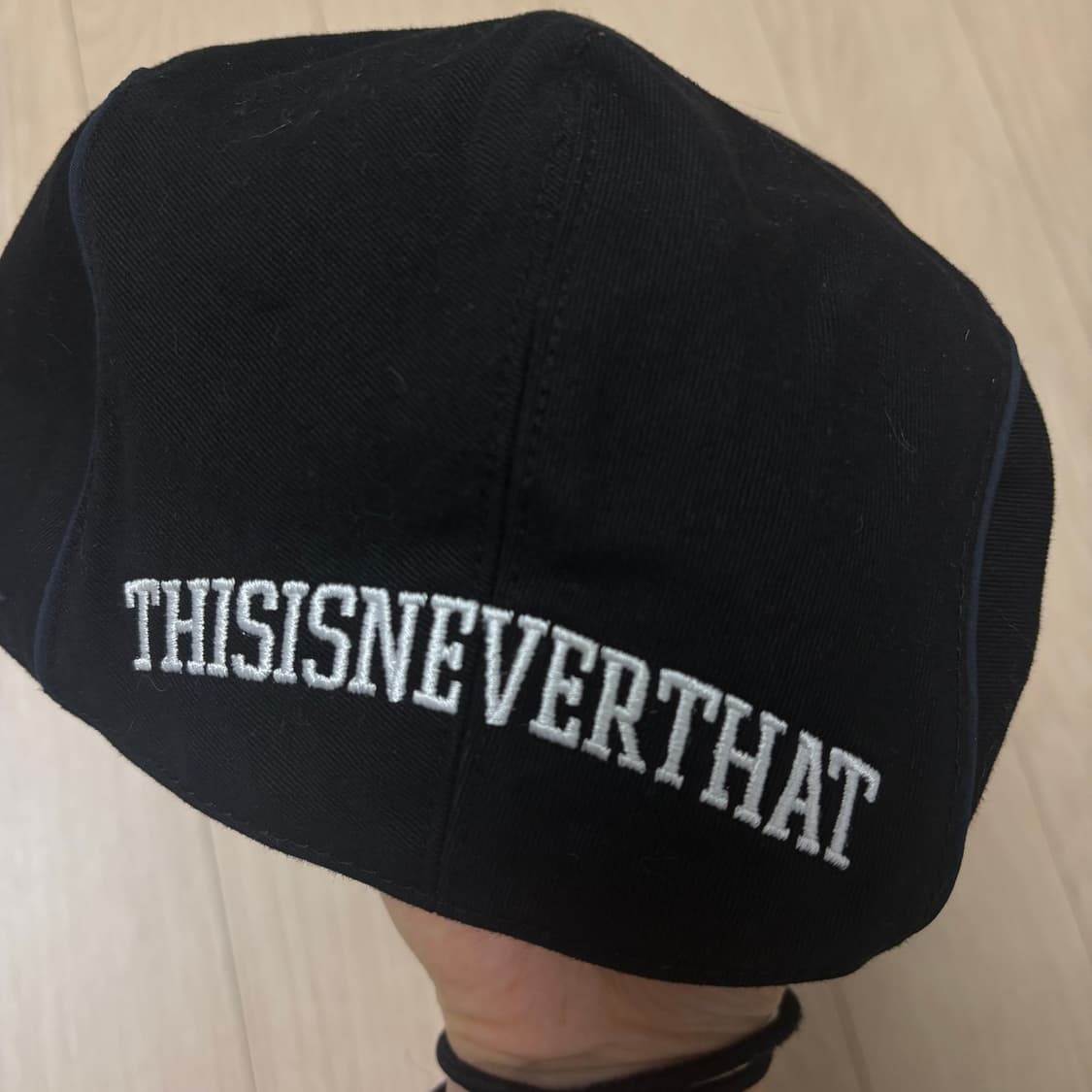 디스이즈네버댓 뉴스보이캡 블랙 상품이미지3