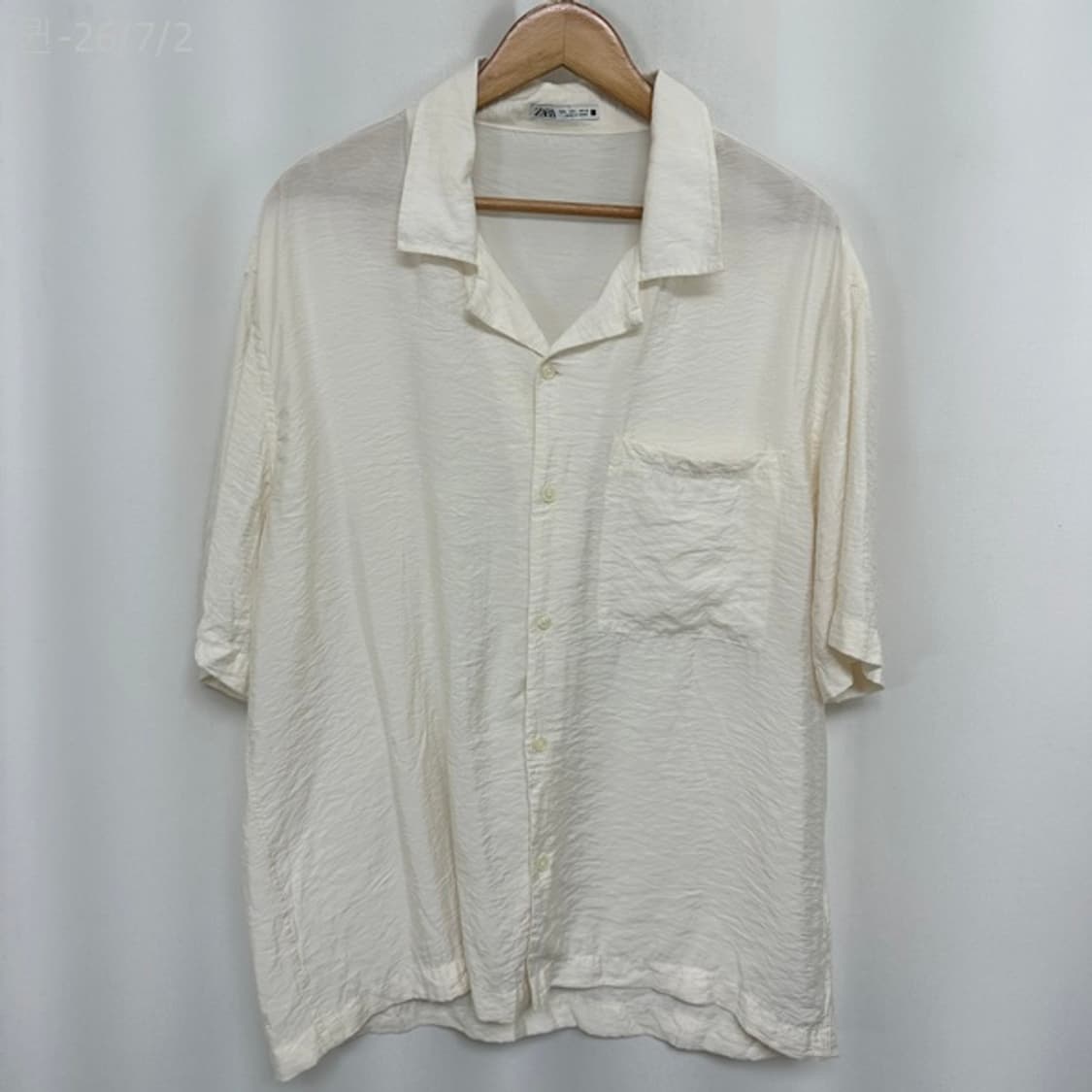 자라 남자 하늘하늘한 셔츠 남방 L /퀸 상품이미지1