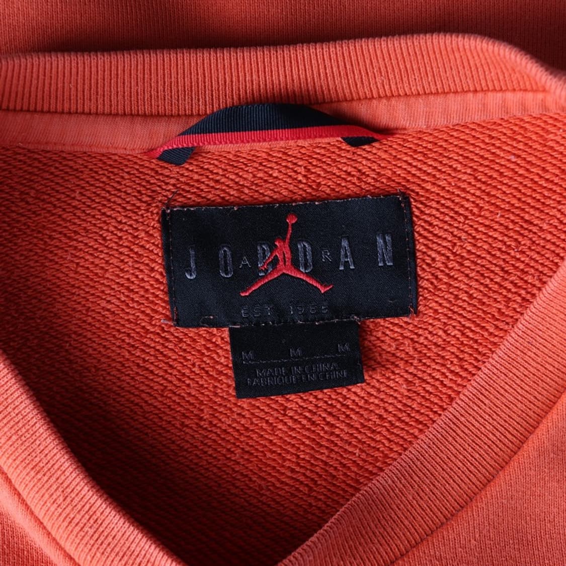 JORDAN 윙 로고 자수 컬러블록 기모 맨투맨 M 상품이미지5