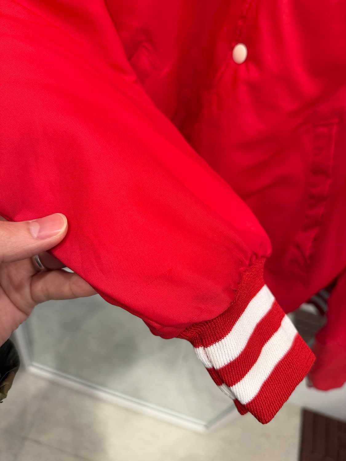 90s Holloway 할로웨이 스타디움 새틴 자켓 (made USA) 상품이미지8