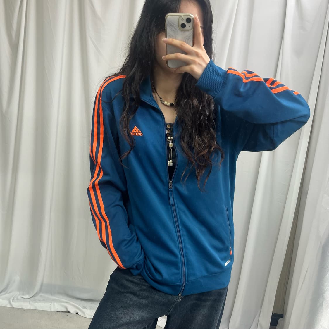 Adidas navy orange jerey 상품이미지3