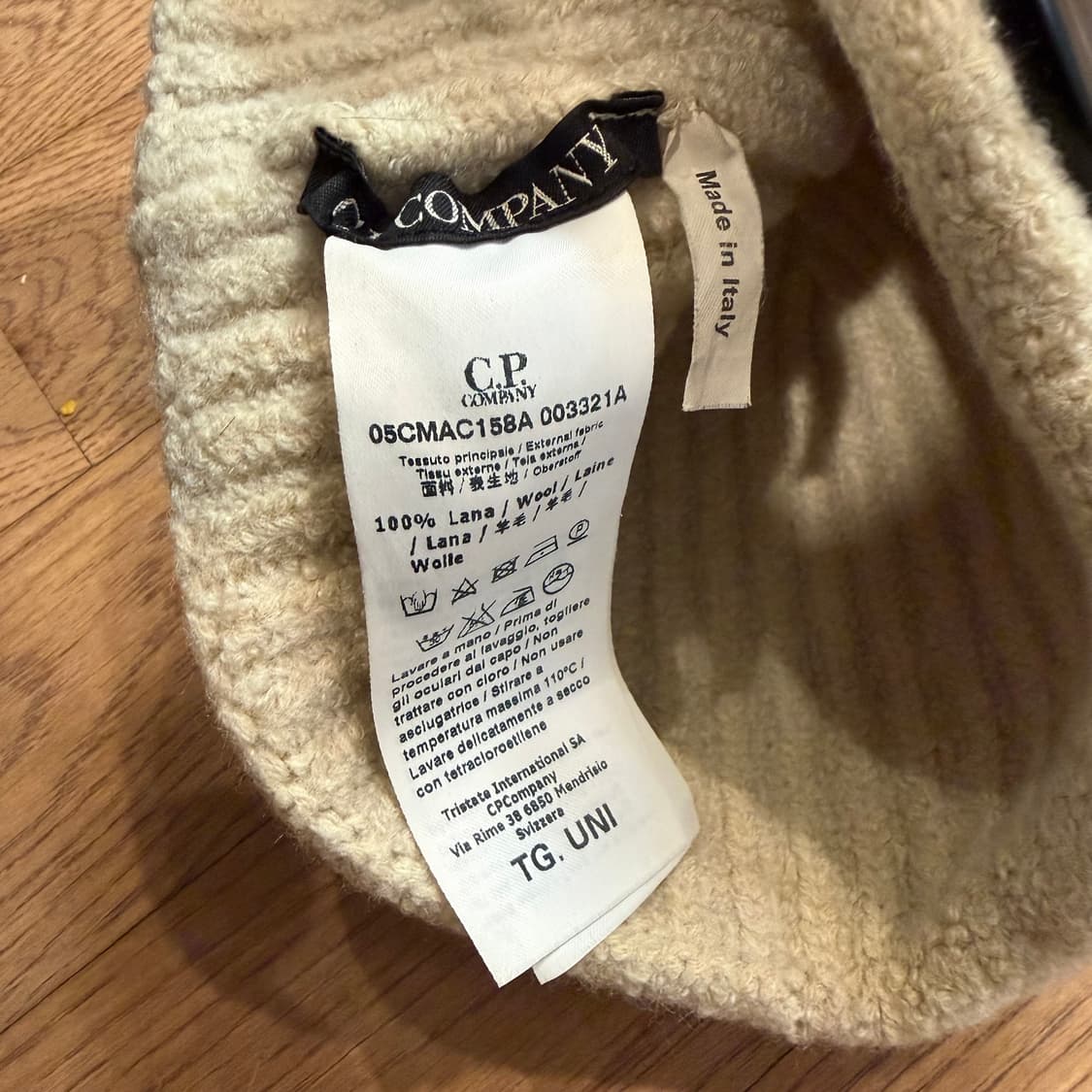 C.P. company 엑스트라 파인 메리노 울 고글 비니 상품이미지3