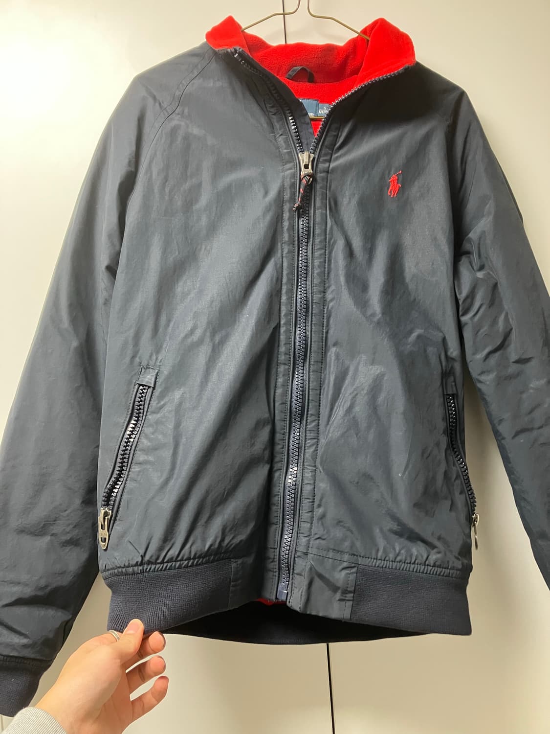 폴로랄프로렌 자켓 블루종 기모 네이비 s사이즈 상품이미지1