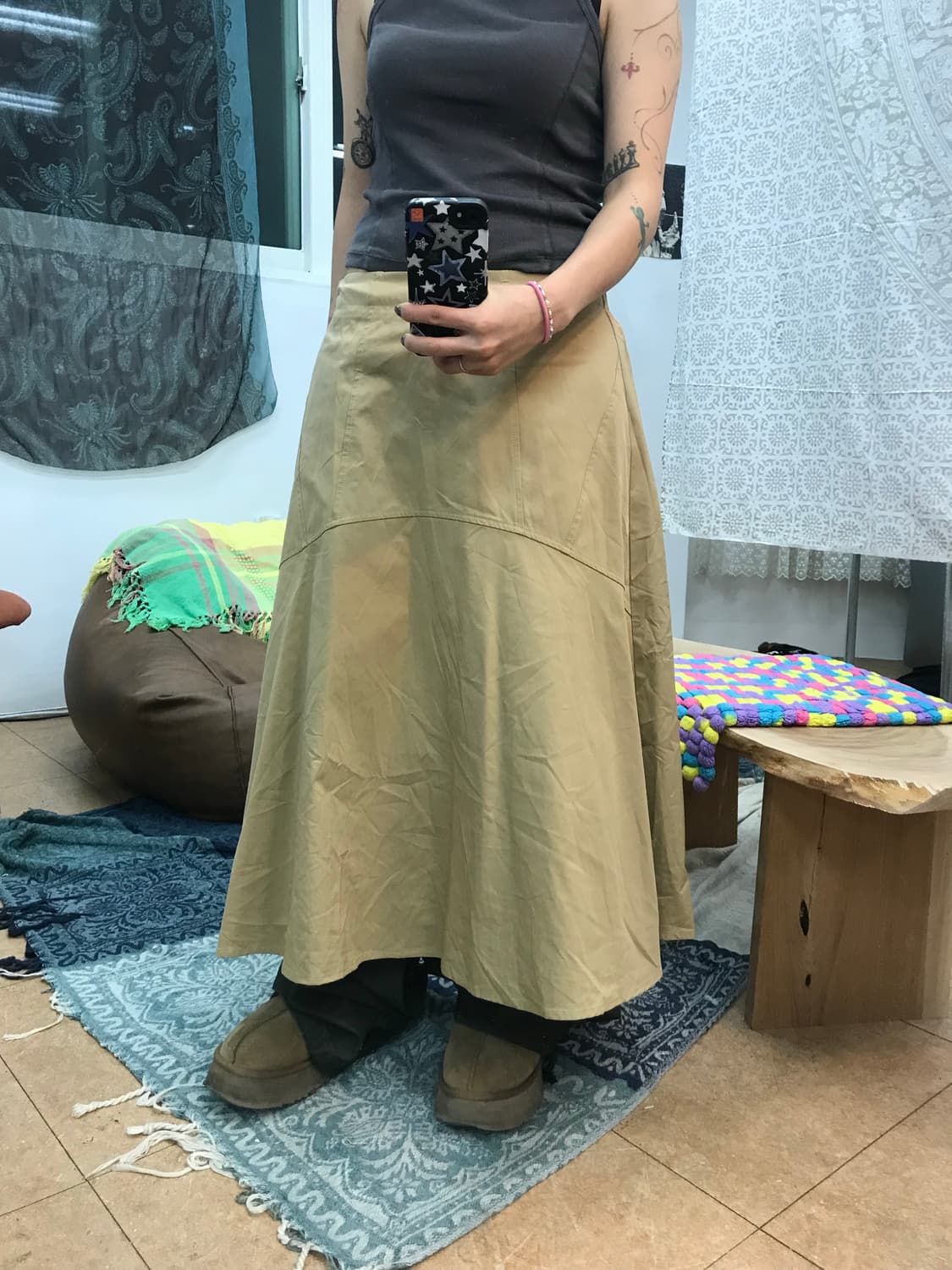 코데즈컴바인 여성 밴딩 코튼 스커트  상품이미지1