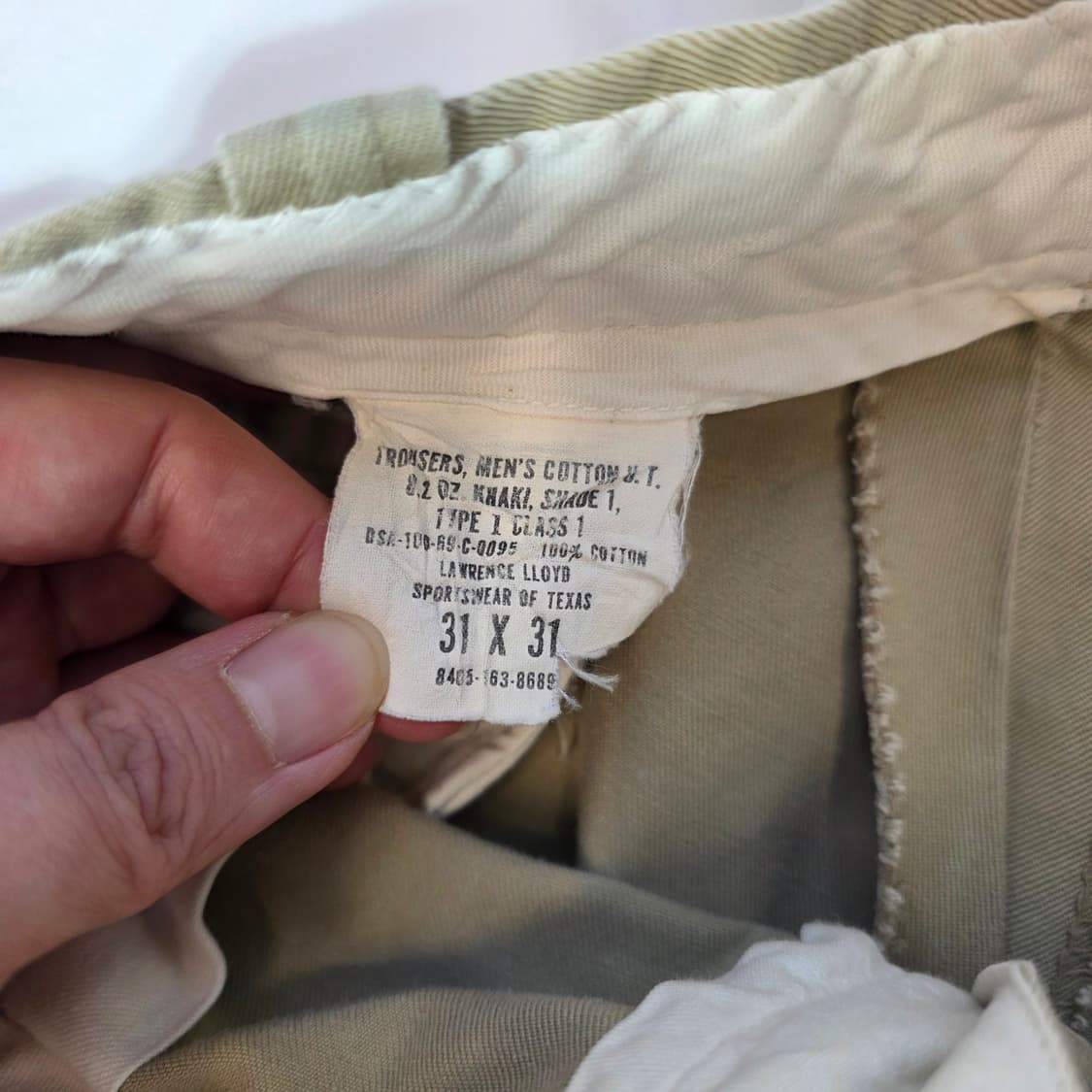 [31X31]60s 미군 오리지널 오피서 치노 팬츠 상품이미지4