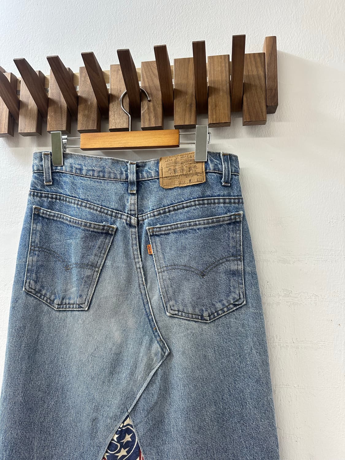 Levi’s 70-80s Denim 빈티지 오렌지탭 517 커스텀 스커트 상품이미지8