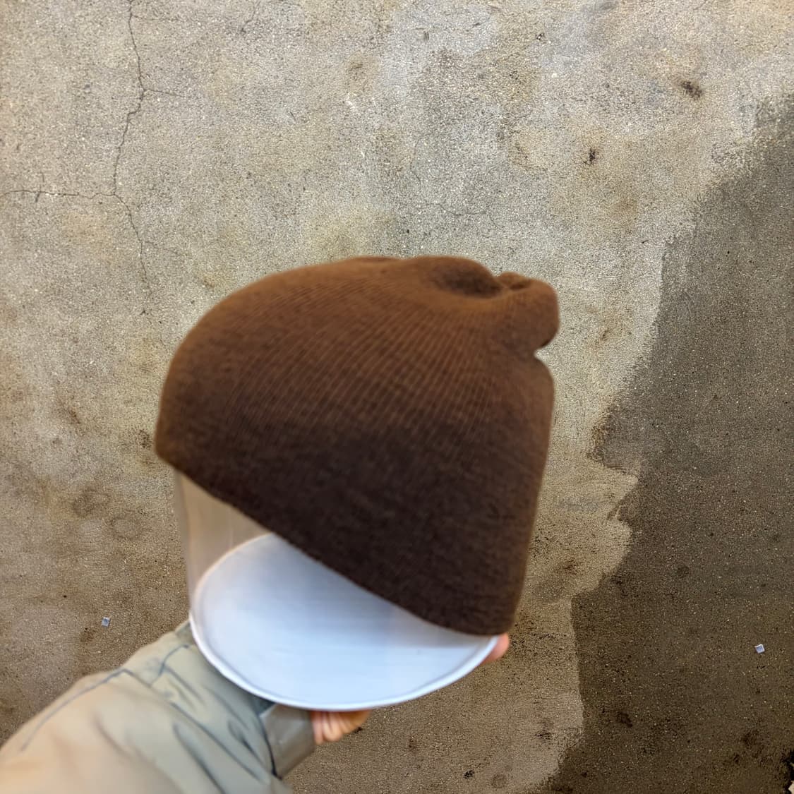 USA 빈티지 무지 니트 비니 상품이미지2