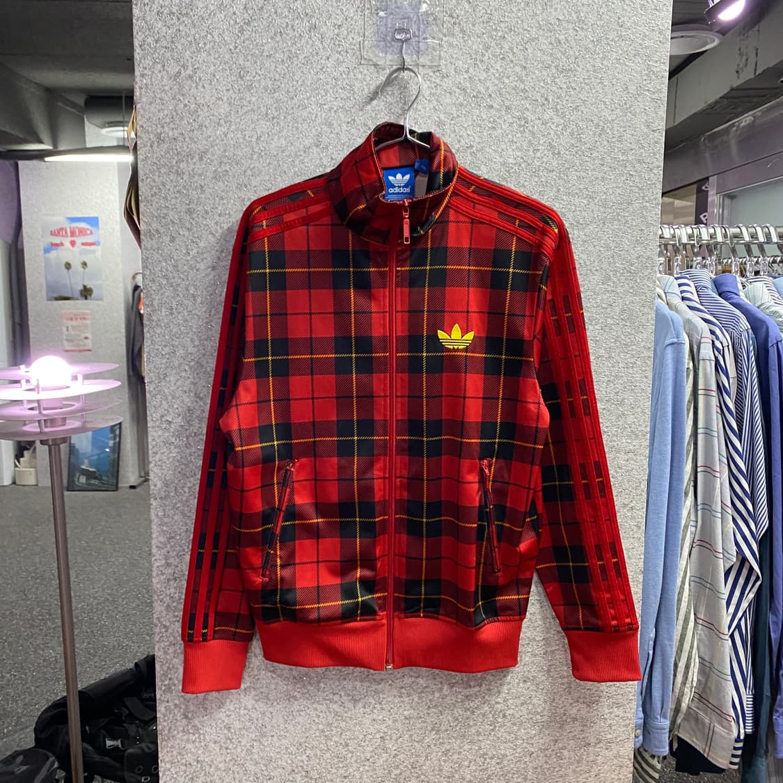 아디다스 파이어버드 타탄 체크 트랙탑 져지  B4383 상품이미지2