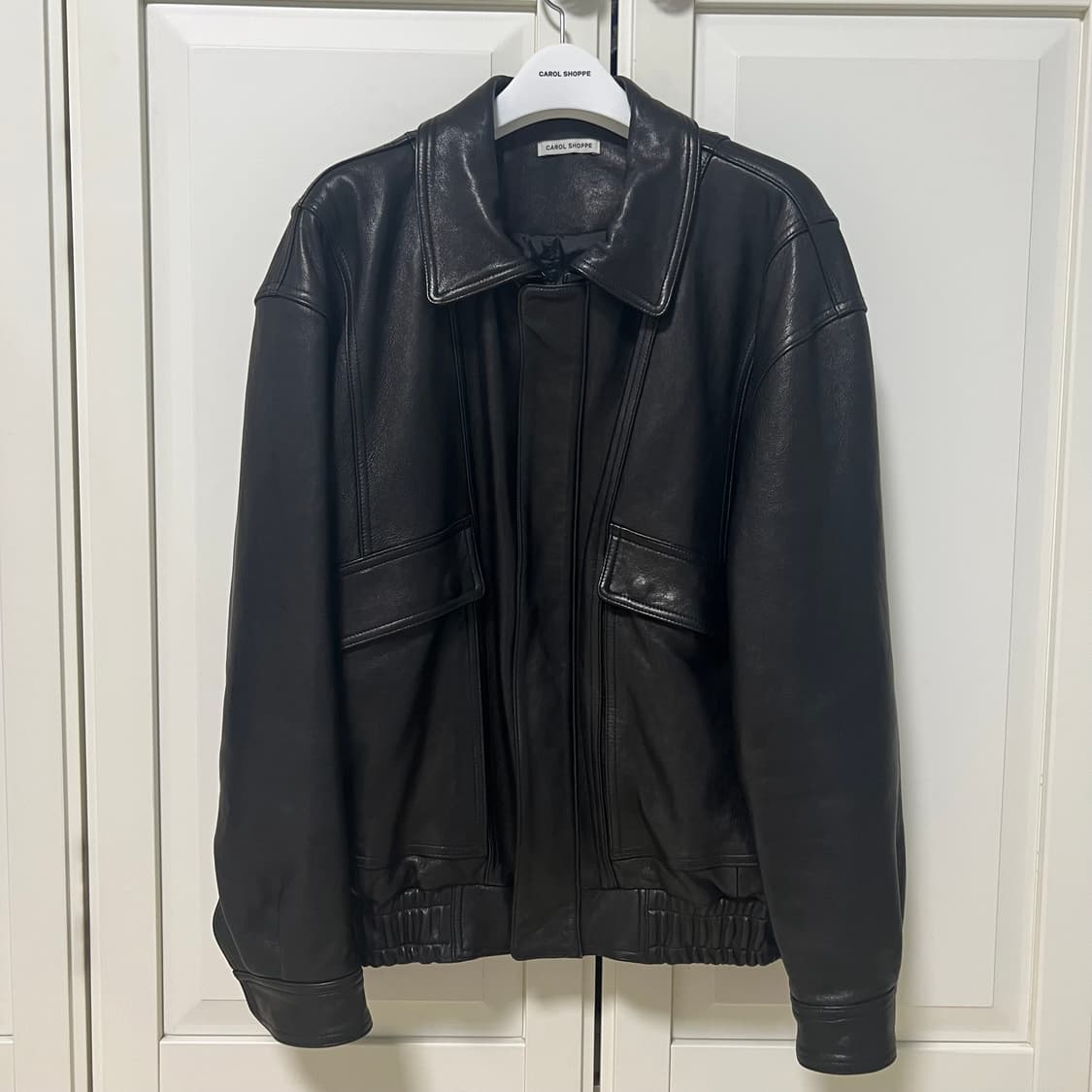 캐롤쇼페 레더 자켓 판매 / Daddy Leather Jacket 상품이미지7