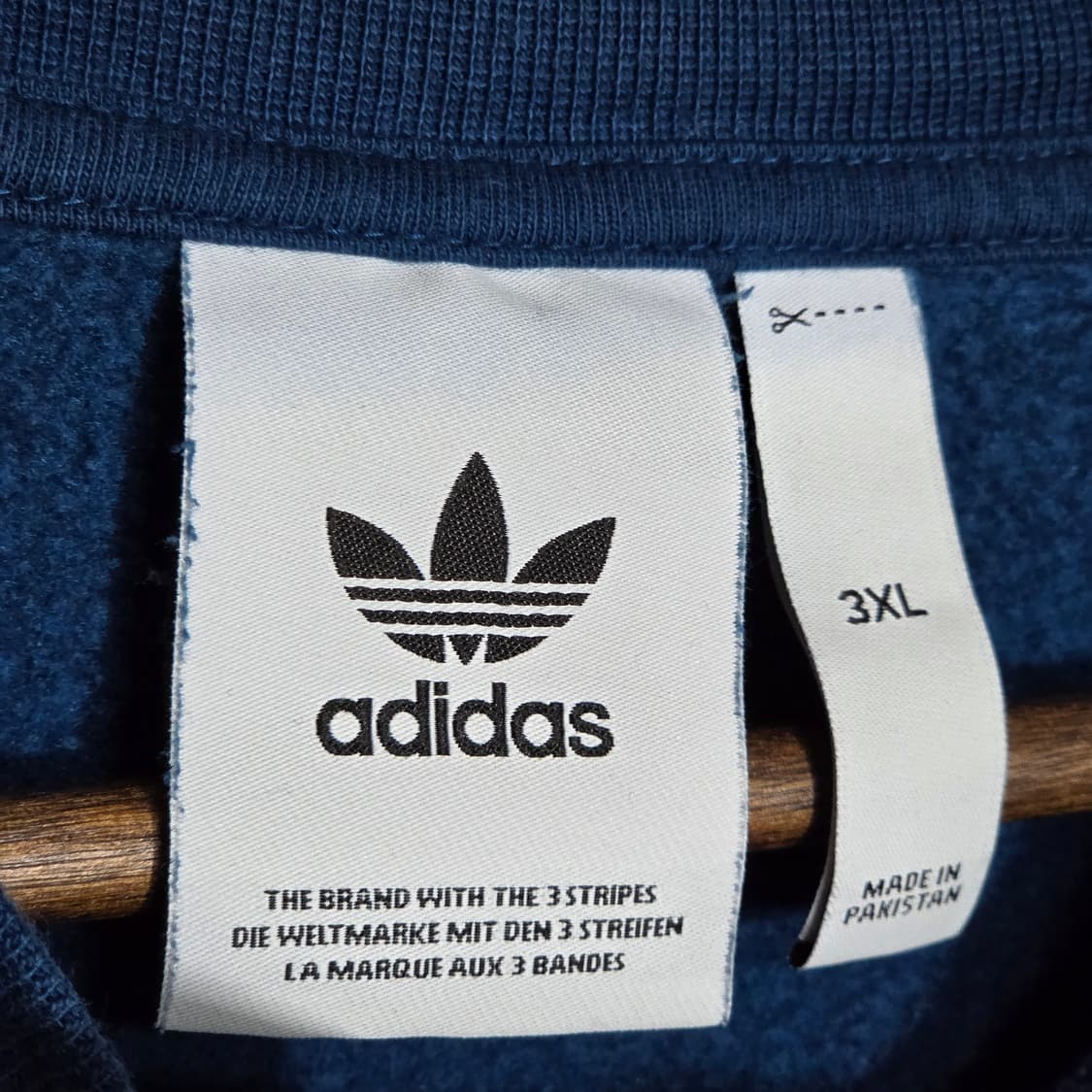 아디다스 블루그린 삼선 약기모 맨투맨 상품이미지8