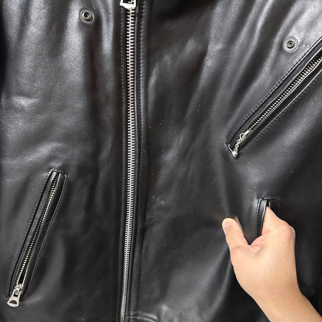 14fw horsehide double rider jacket 상품이미지10