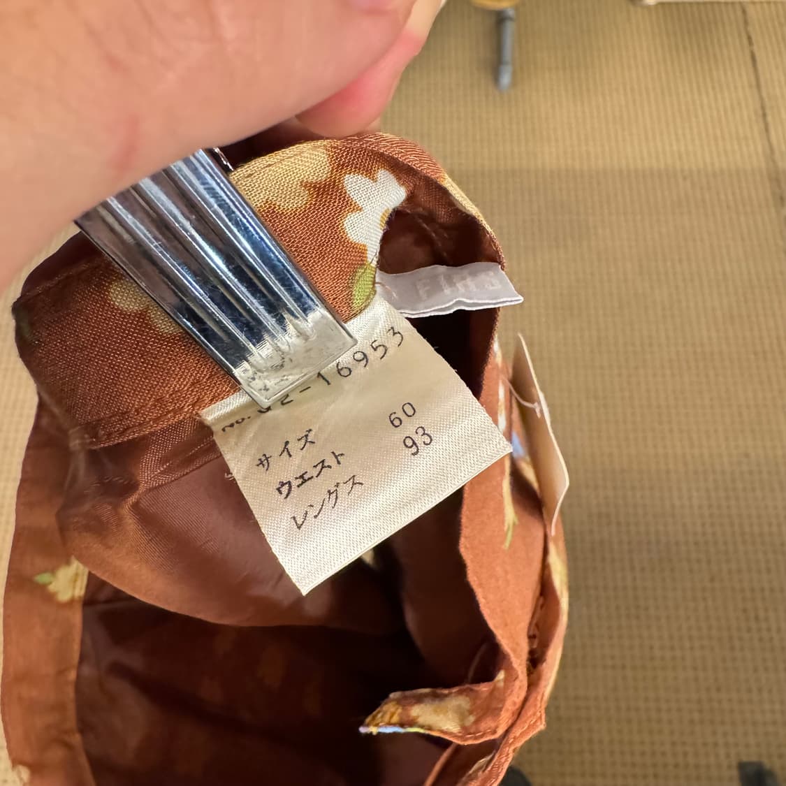 플라워패턴 롱 린넨스커트 상품이미지7