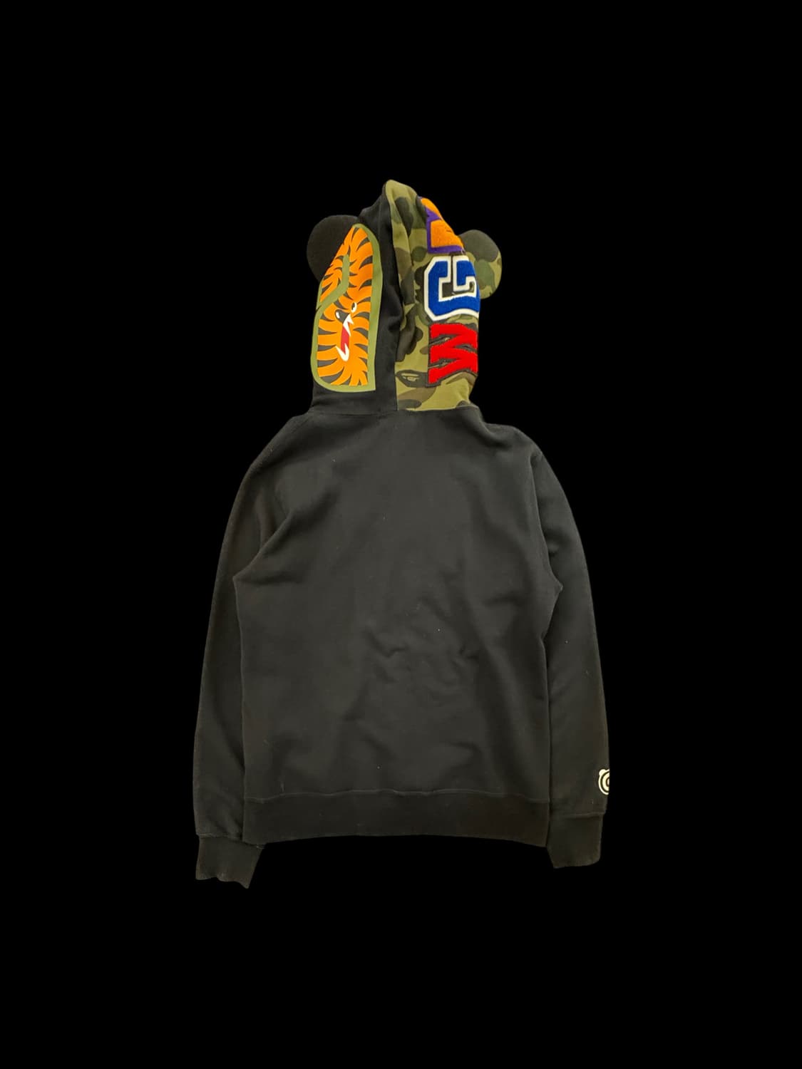 베이프 샤크 풀집 후디 – 그린 카모 × 블랙 상품이미지2