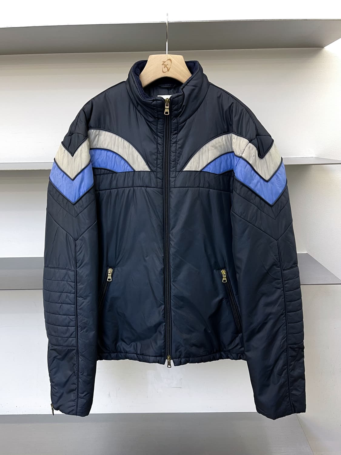 아르마니 익스체인지 투웨이 나일론 패드 바이커 자켓 상품이미지1