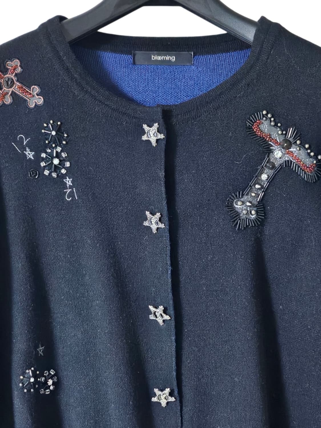 블루밍 자수 비즈 니트 가디건 F / 유니크 포인트 / 상태좋음 상품이미지2