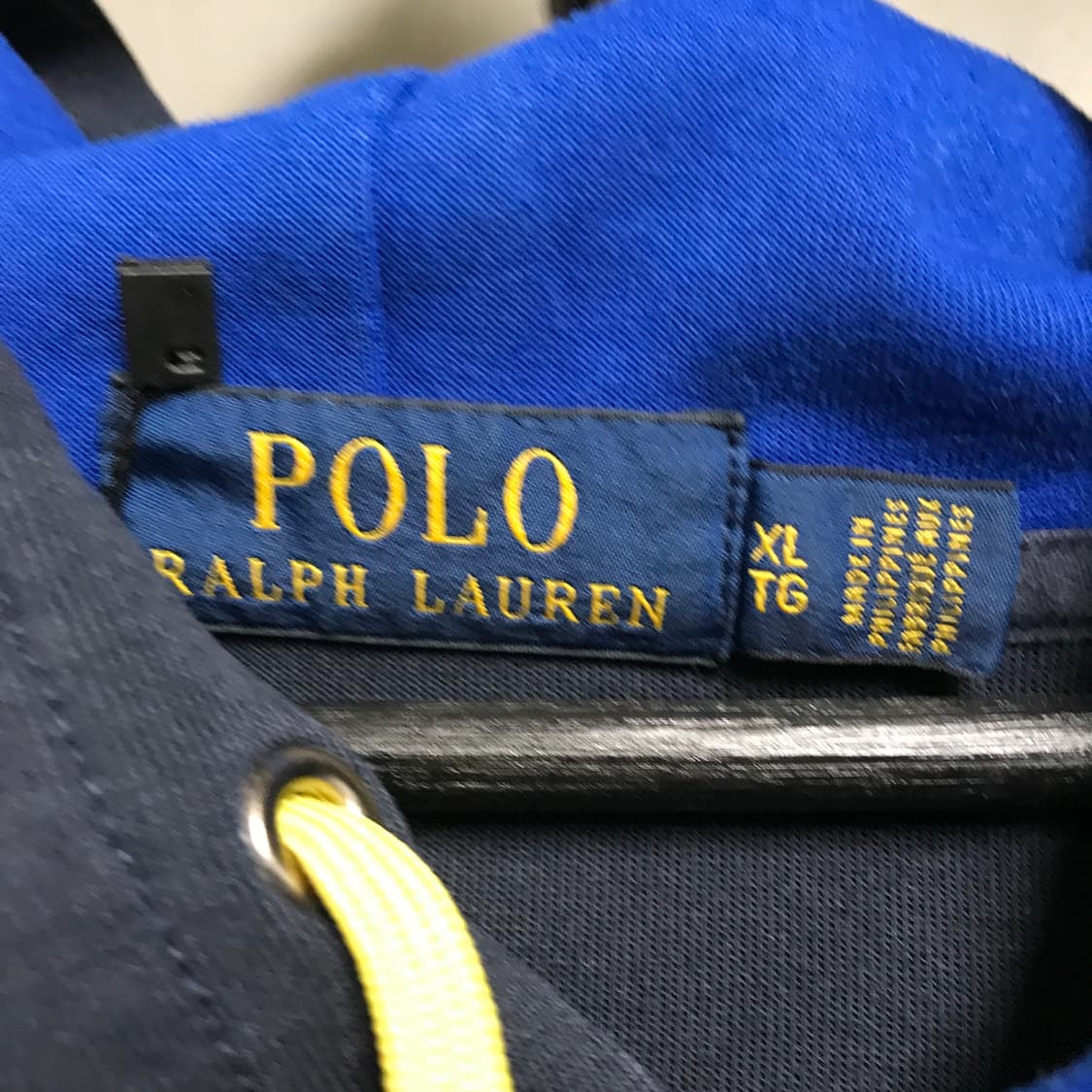 폴로 랄프로렌 후드티 배색 XL 상품이미지5