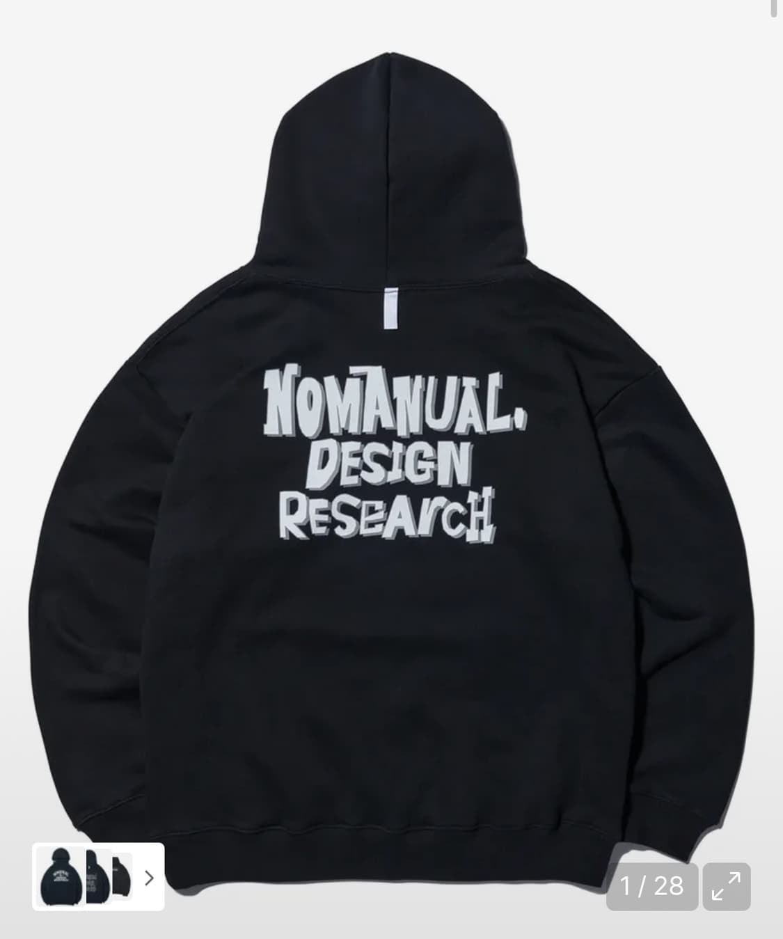 노매뉴얼 후드티 상품이미지1