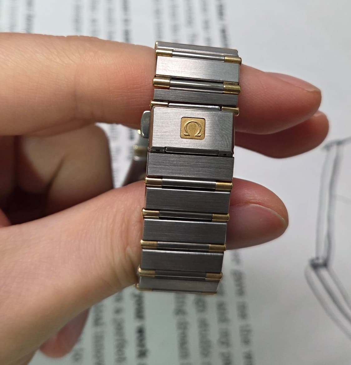 빈티지 오메가 컨스틸레이션 샴골판 골드콤비 하프바 쿼츠 남성용  상품이미지7