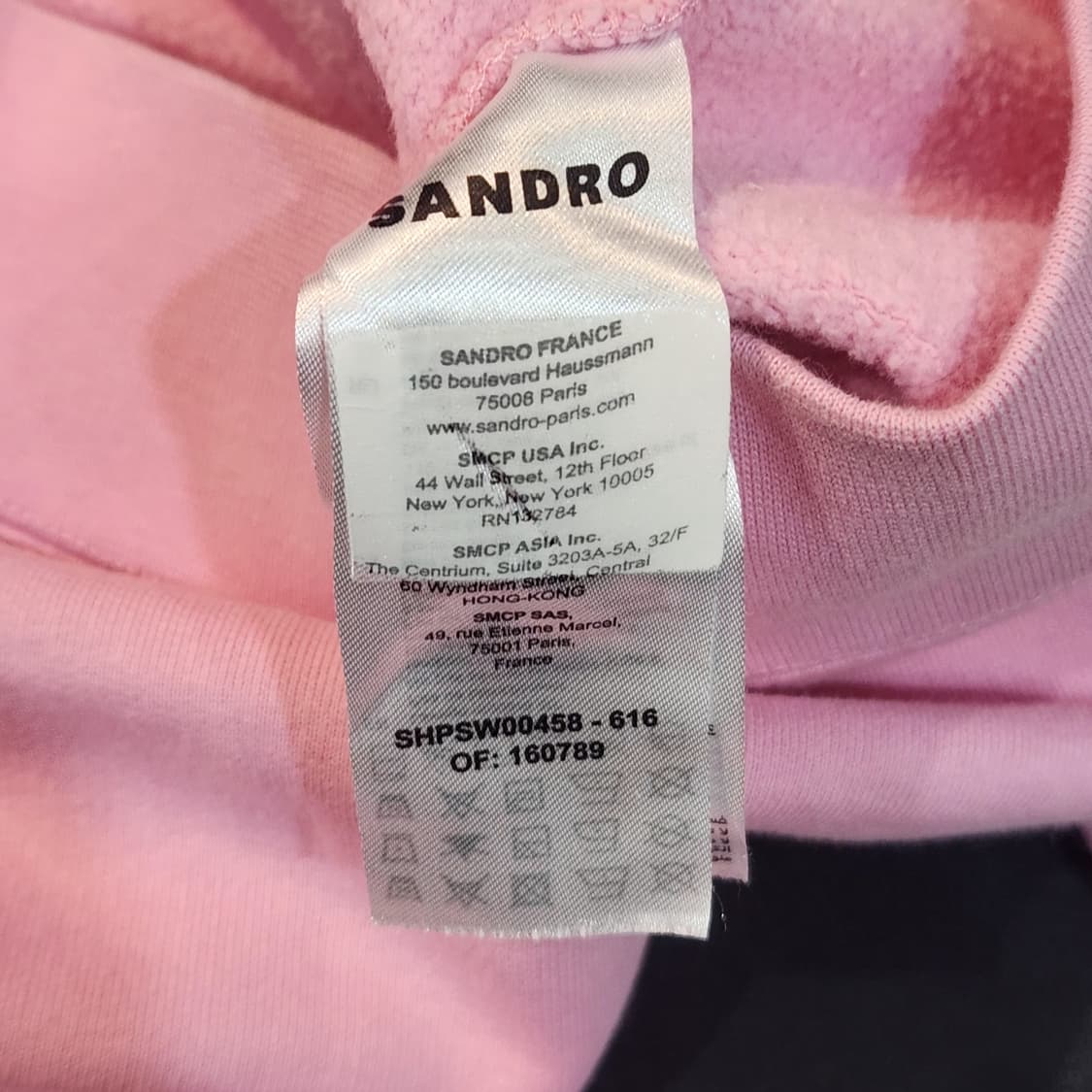 산드로 핑크 후드티 (Free) 상품이미지3