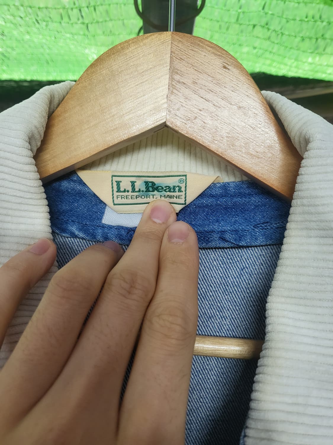 엘엘빈 usa 90s 필드 코트 청자켓 상품이미지2