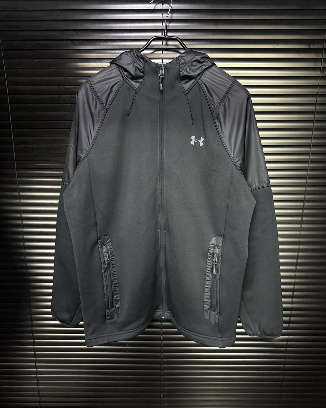 언더아머 스톰 바람막이 져지 믹스 하이넥 후드 집업 M 95 런닝 헬스 상품이미지2