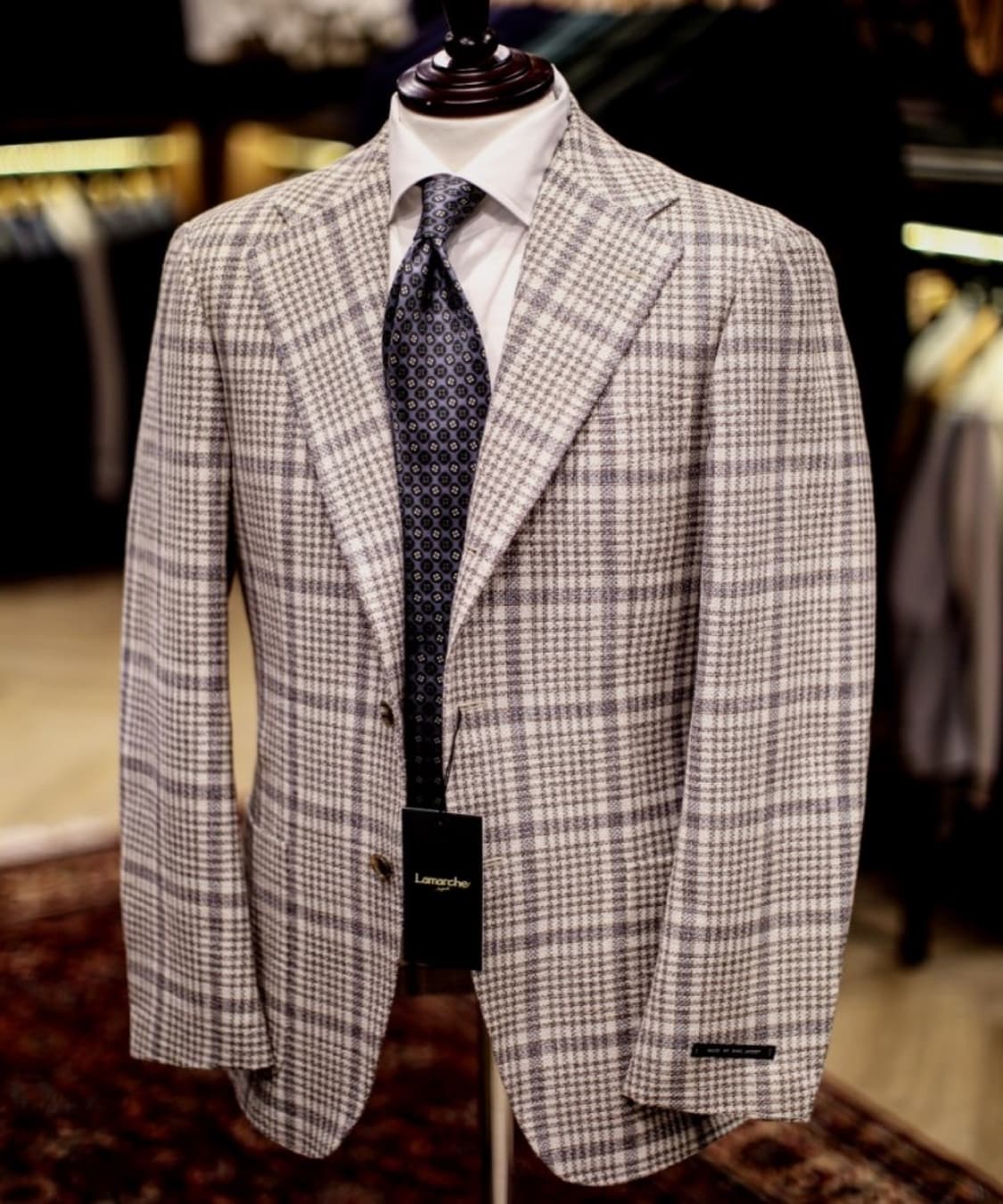 라마르쉐 링자켓 까노니코 멀티 체크 자켓 44사이즈 상품이미지1