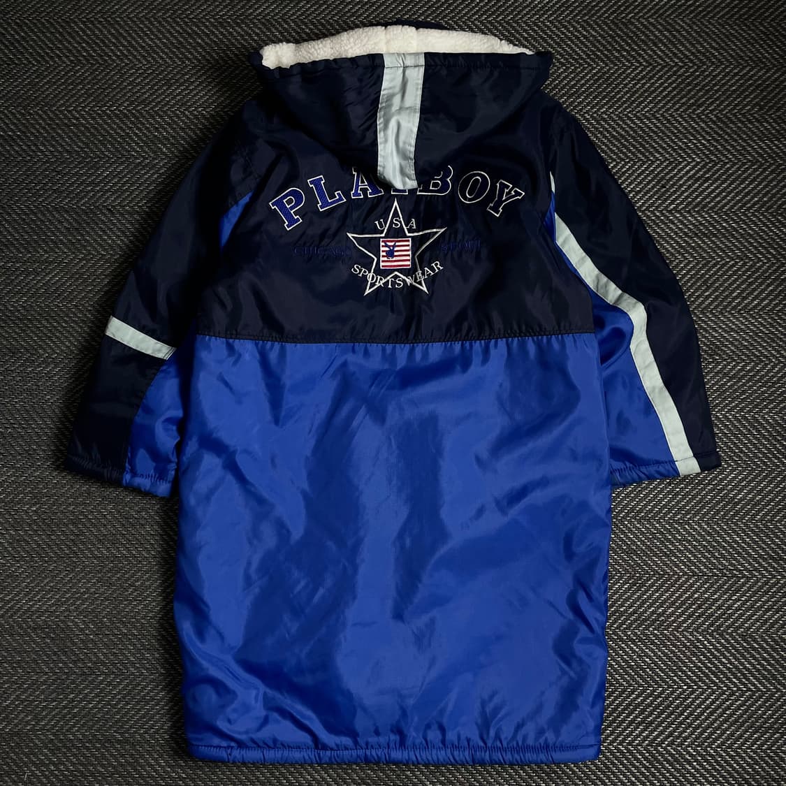 90s 플레이보이 빅로고 벤치코트 돕바 롱 점퍼o 4804 상품이미지1