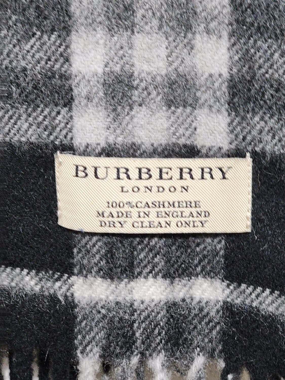 (정품) 버버리 캐시미어 머플러 체크 목도리 영국판  상품이미지5