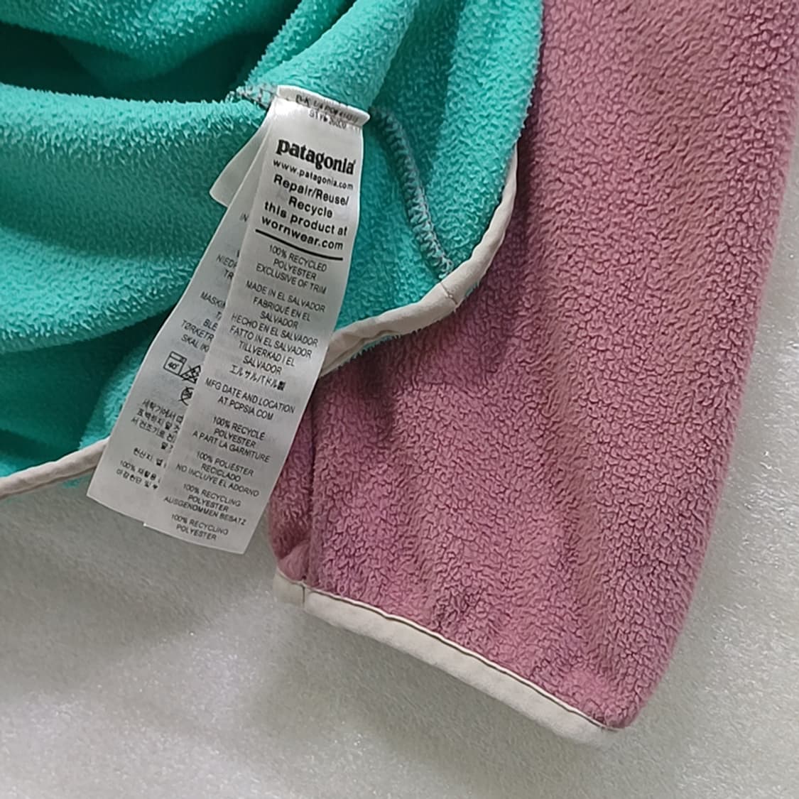 파타고니아 플리스 후리스 반폴라 티 여성 L 상태굿 사랑봉봉 상품이미지4